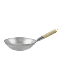 Chefset Chinese Wok Silver - 33cm