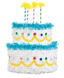 Unique Birthday Cake 3D Pinata - Multicolor