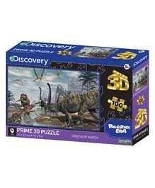 Prime 3D Discovery Licensed Dinosaur Marsh 3D Puzzle Multicolor - 100 Pieces
