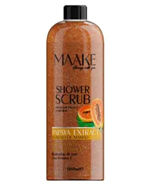 MAAKE Papaya Glowing Shower Gel Scrub - 1000mL