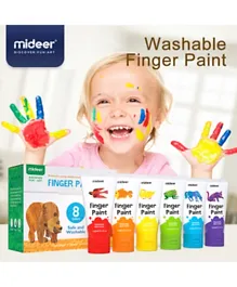 Mideer Finger Paint Pack of 8 colors - 60ml each
