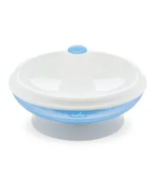 Nuvita Warm Feeding Plate with Suction Base -  Blue