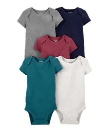 Carter's 5 Pack Short Sleeve Bodysuits - Multicolor