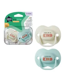 Tommee Tippee Closer to Nature Anytime Soother Pack of 2 - Assorted