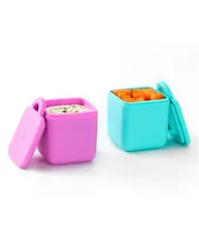 Omiebox OmieDip Containers Set Pink & Teal - 2 Pieces