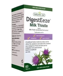 NATURES AID LTD DigestEeze Milk Thistle Food Supplement - 60 Tablets