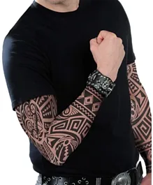 Party Centre Tribal Tattoo Sleeve - Black