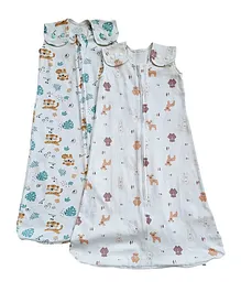 Tickle Tickle Value Pack Organic Sleeping Bag 1.0 TOG Pack of 2 -  Woodland/Happy Club