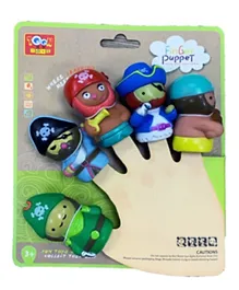 Toon Toyz Finger Puppets Pirate Multicolor - Pack of 5