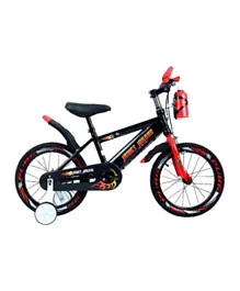 MYTS JNJ Kids Steel Bicycle With Basket Black - 40.6 cm