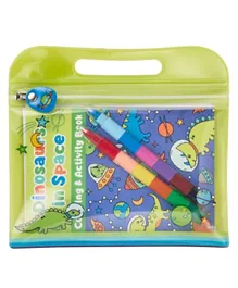 Ooly Mini Traveler Coloring & Activity Kit - Dinosaurs in Space