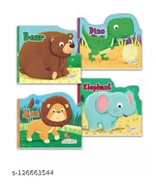 Big Animal Shaped Board Books: Set of 4 - English