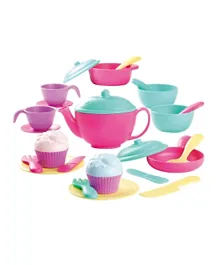 Playgo Plastic Tea Time & Cookware Set - 17 Pieces