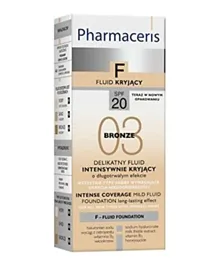 Pharmaceris Mild Fluid Foundation Intense Coverage SPF 20 03 Bronze - 30ml