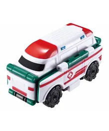 Transracers 2 In 1 Transformable Flip Vehicle Speed Train To Ambulance