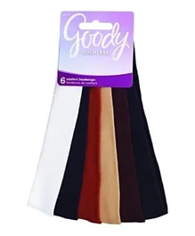 Goody Ouchless Thin Nylon Headwraps - Pack of 6