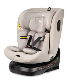 Jikel Mercury 360 I-Size Isofix Child Car Seat, Beige – 0M-8Y, 360° Rotation, Adjustable Headrest, 5-Point Harness