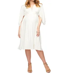 Mums & Bumps Rachel Pally Short Caftan Maternity Dress - White
