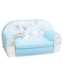 Delsit Sofa Bed Unicorn Rainbow - Blue