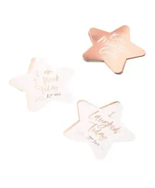 Ginger Ray Rose Gold Foiled Milestone Cards - Set of 24