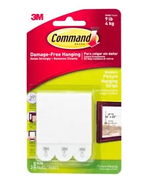 Command Med Picture Hanging Strips - 3 Pieces