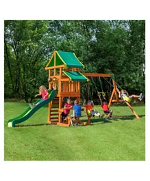 Backyard Discovery Tucson Wooden Swing Set - Multicolor