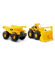 CAT Construction Fleet Free Wheel 10' Pack of 2 - Yellow and Black