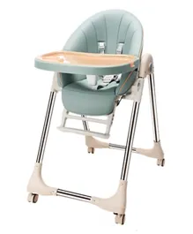 Lovely Baby Foldable High Chair - Sage Green