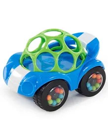 Oball Rattle & Roll Sports Car Toy Assorted Colour Pack of 1 - Blue
