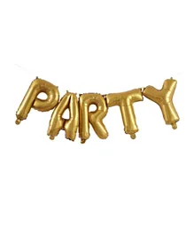 Ginger Ray Gold Party Balloon Bunting - 5 Balloons
