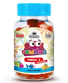 Sunshine Nutrition Cool Gummies Omega 3 With DHA+EPA - 120 Gummies