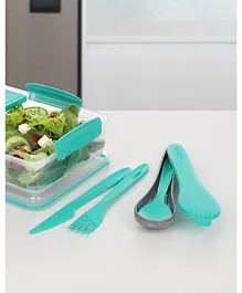 Sistema Cutlery Set to Go Teal - 4 Pieces