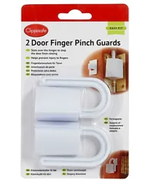 Clippasafe Door Finger Pinch Guards White - Pack of 2