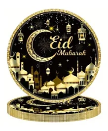 GENERIC Eid Mubarak Party Plates - 24 Pieces