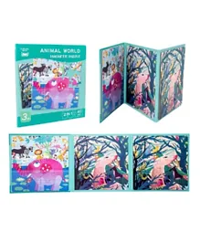 UKR 2 in 1 Animal World Magnetic Puzzle - 40 Pieces