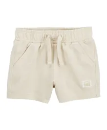 Carter's Pull-On French Terry Shorts - Khaki