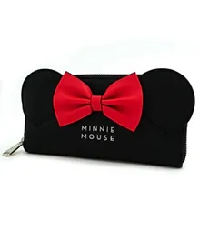 Loungefly  Disney Minnie Ears & Bow Wallet - Black & Red