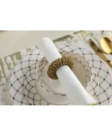 PAN Home Jeweline Napkin Ring Gold - Set Of 2