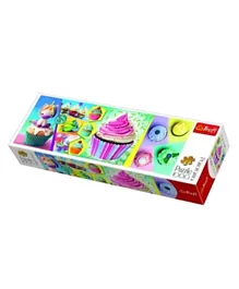 Trefl Puzzles 1000 Panorama Colorful cupcakes Multicolour - 1000 Pieces