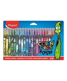 Maped Color Peps FeltTip Monster - Pack of 24