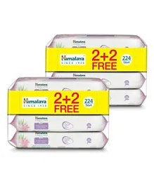 Himalaya Babycare Gentle Cleansing Baby Wipes 2 +2 Free - 224 Wipes Pack of 2