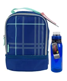 Thermos Tritan Hydration Bottle With 360 Degree Drink Lid - 940 ml + Opp Dual Lunch Kit Blue