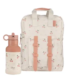 Citron Kids Backpack + SS Water Bottle 350mL - Cherry