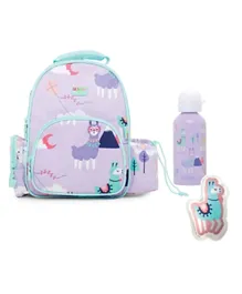 Penny Scallan Backpack Medium + Stainless Steel Drink Bottle 500mL + Hot and Cold Pack - Loopy Llama