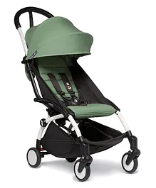 Babyzen YOYO- 2 Stroller - White Frame with Peppermint Seat and Canopy