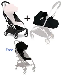 BABYZEN YOYO 2 Frame - Black + BABYZEN YOYO  Newborn Black Pack + FREE BABYZEN YOYO  Black Color Pack
