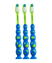 Babyhug Soft Bristle Toothbrush - Blue Pack of 3