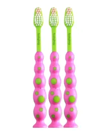Babyhug Soft Bristle Toothbrush Green Pack of 3