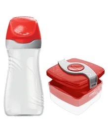 Maped Picnik Origins Water Bottle - Red -  580 ml with Lunch Box