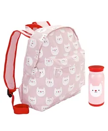 Rex London Cookie The Cat Backpack - 9.8 Inches with Water Bottle
